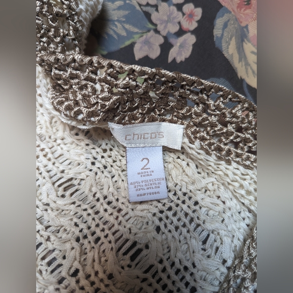 Chico's Crochet Cardigan - Picture 3 of 6